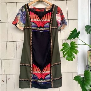 Ranna Gill Embroidered Shift Dress